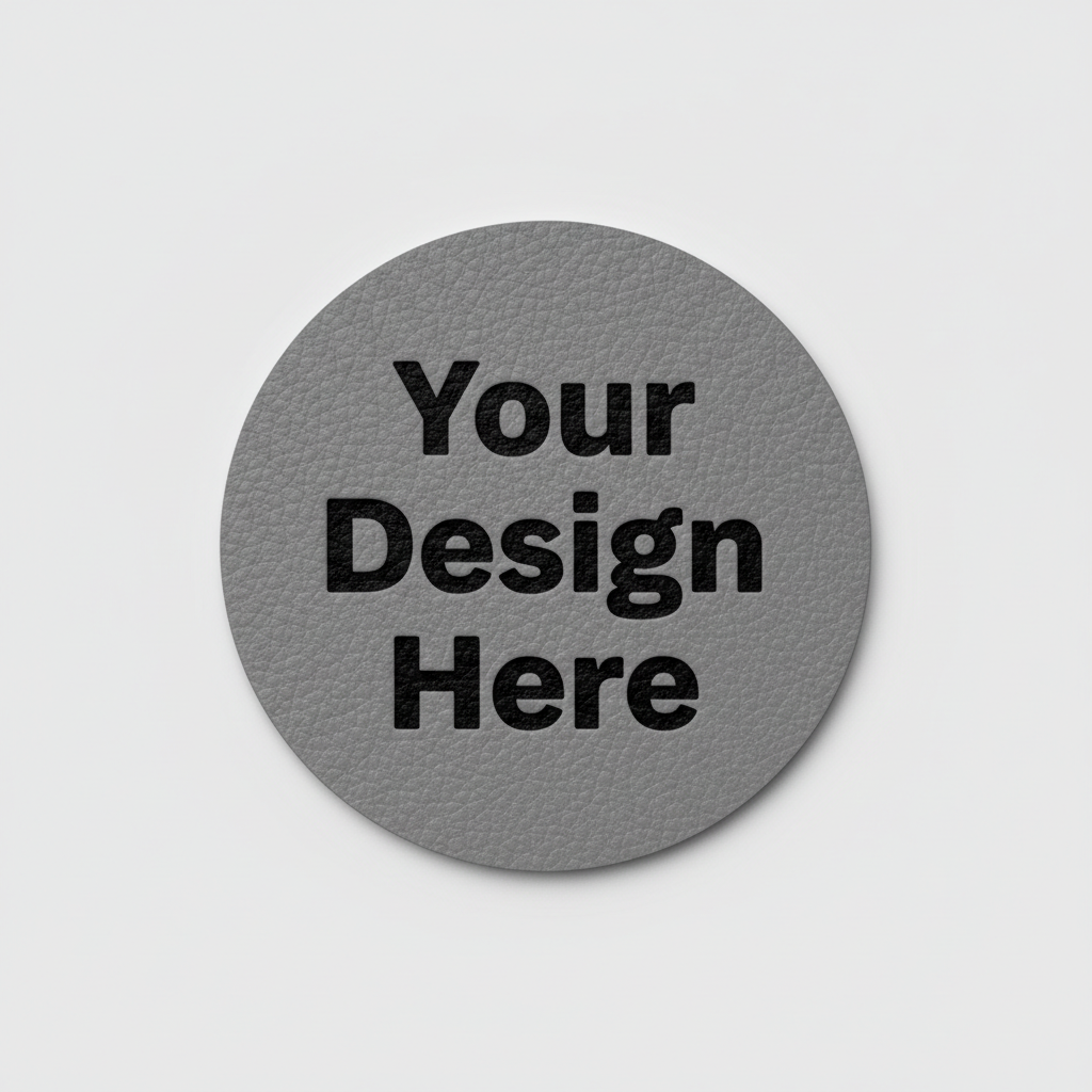 Grey/Black 2.5" Round - Light Grey BG