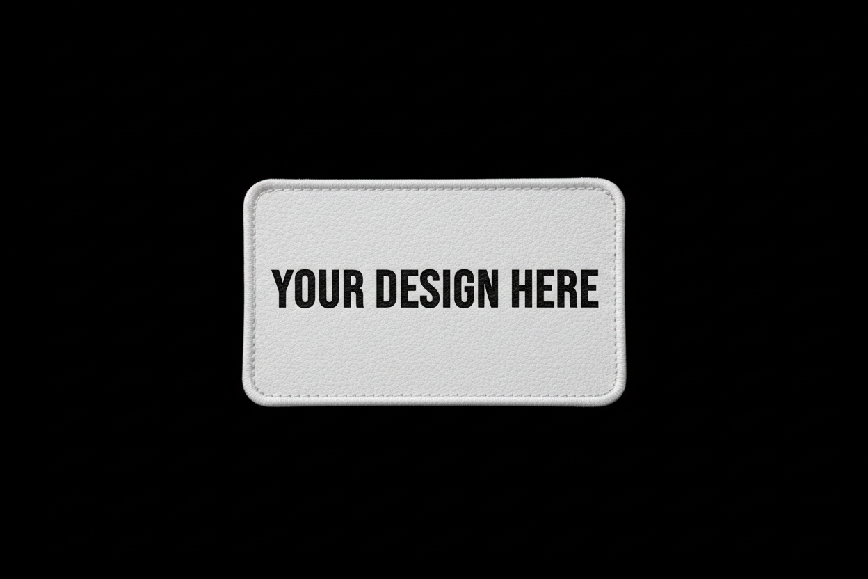 Hat Patch - White/Black - 2x3