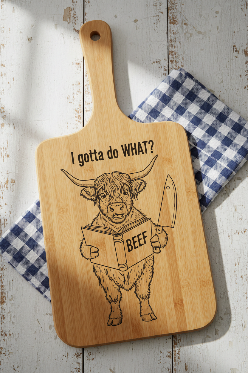 Highland Cow BEEF Cutting Board