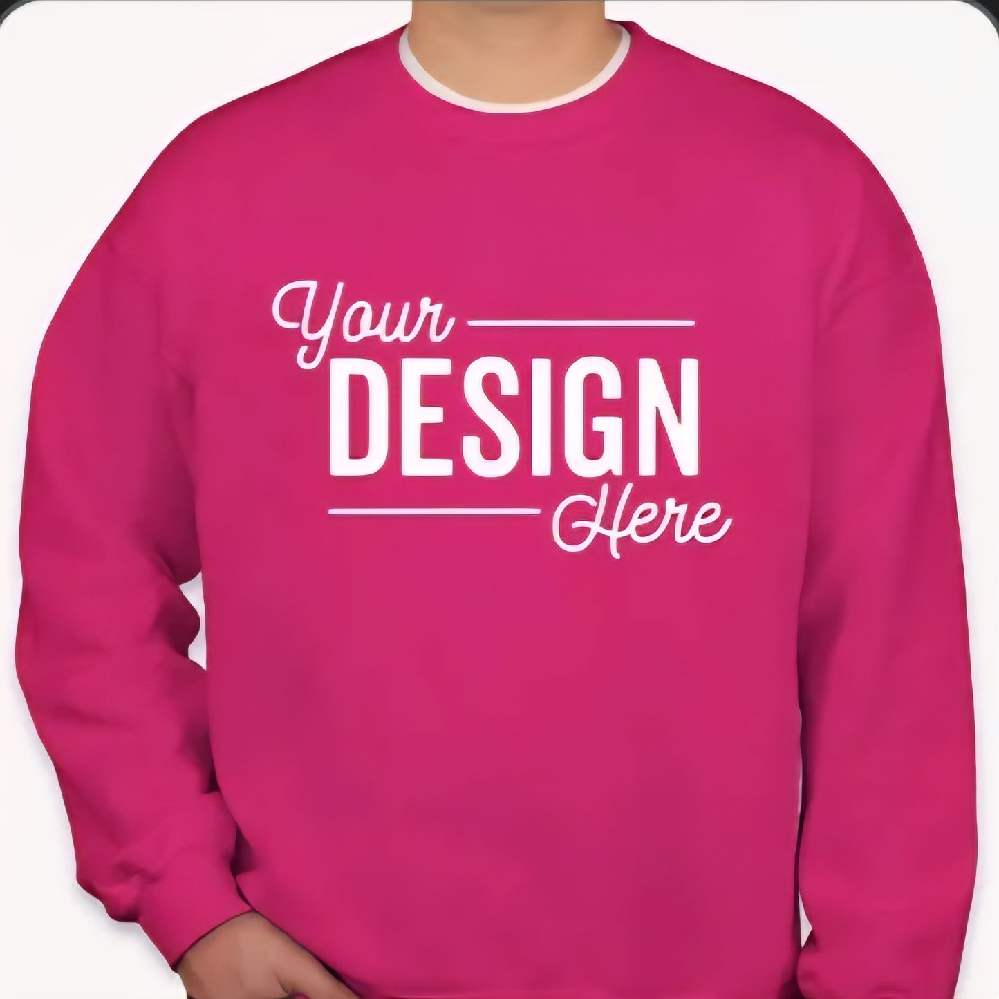 Gildan Long Sleeve Sweatshirt Unisex-S/M/L/XL/2XL/3XL/4XL/5XL