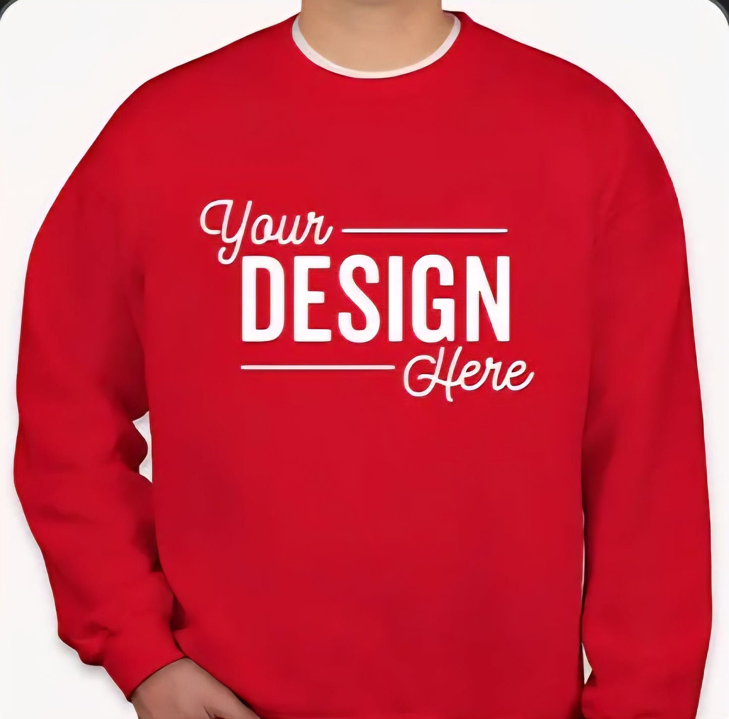 Gildan Long Sleeve Sweatshirt Unisex-S/M/L/XL/2XL/3XL/4XL/5XL