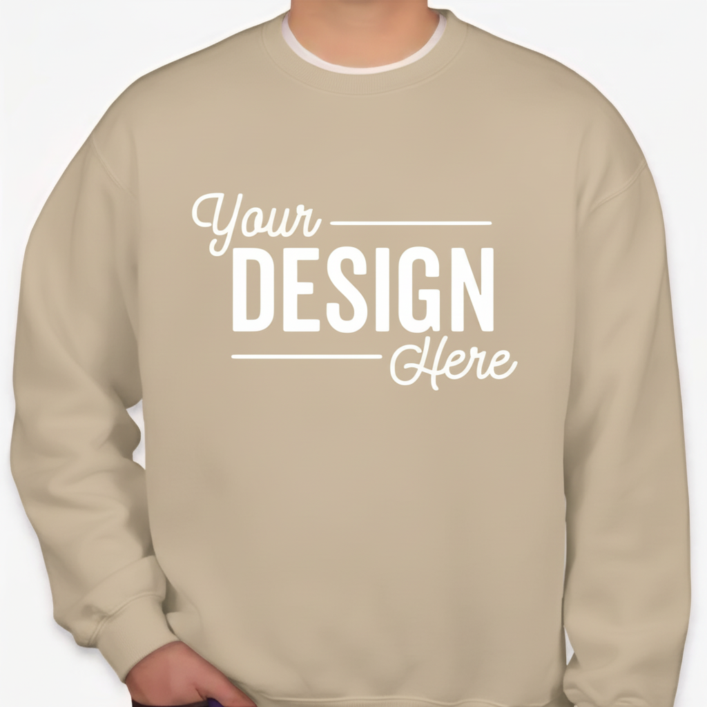 Beige Long Sleeve Sweatshirt