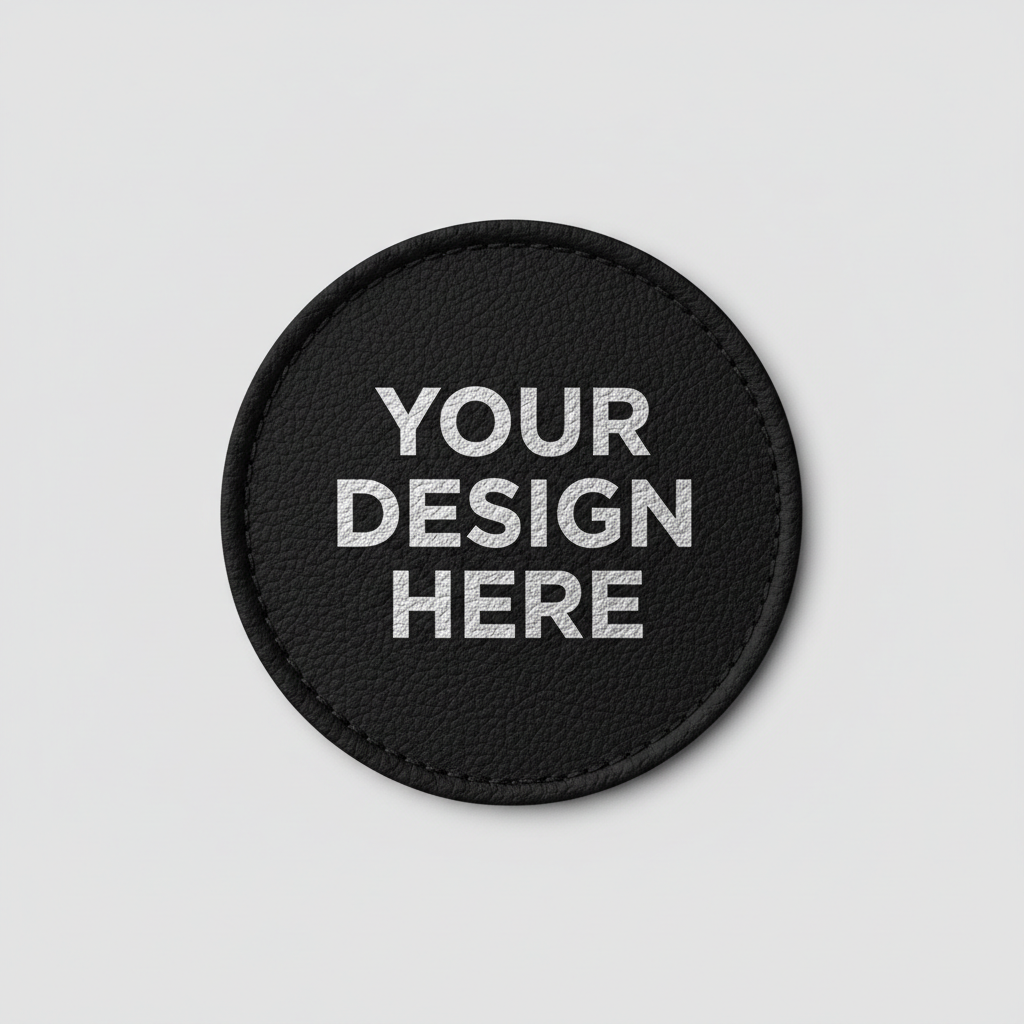 Black/Silver 2.5" Round - Light Grey BG