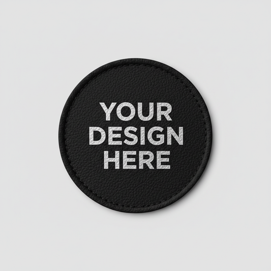 Black/Silver 2.5" Round - Light Grey BG