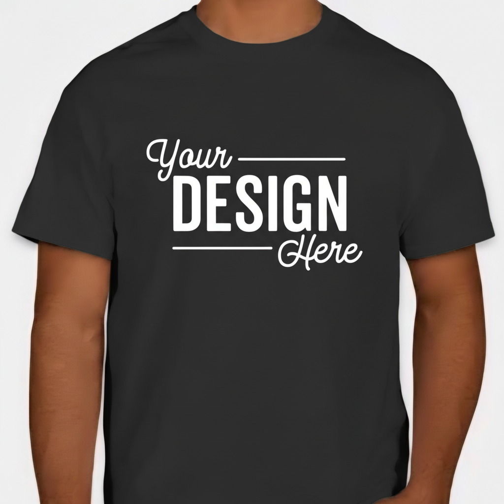 Black T-Shirt with White Logo