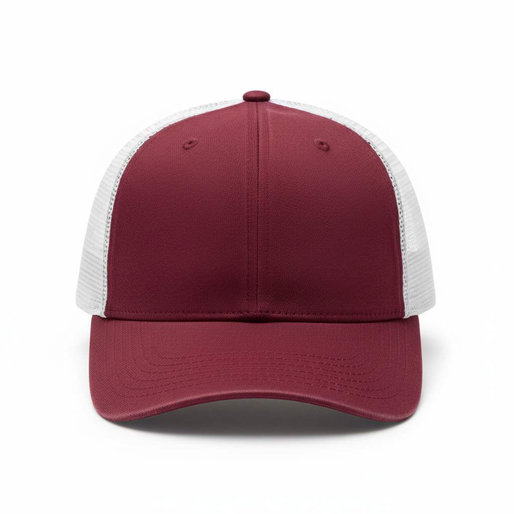Burgundy/White - Front