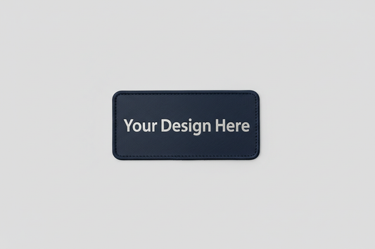 Dark Blue/Silver 2x3 Rectangle - Grey BG