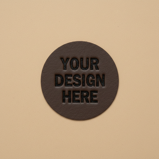 Dark Brown/Black 2.5" Round - Light Brown BG