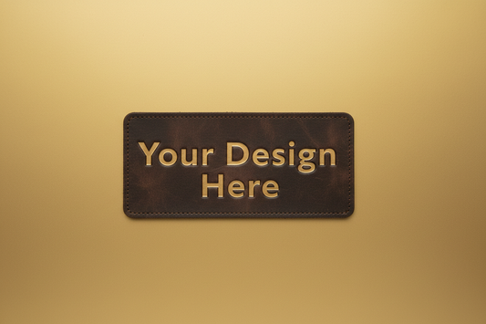 Dark Brown/Gold 2x3 Rectangle - Gold BG