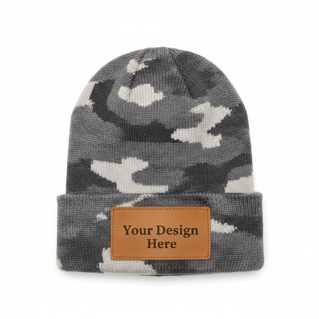 Grey Camo Beanie