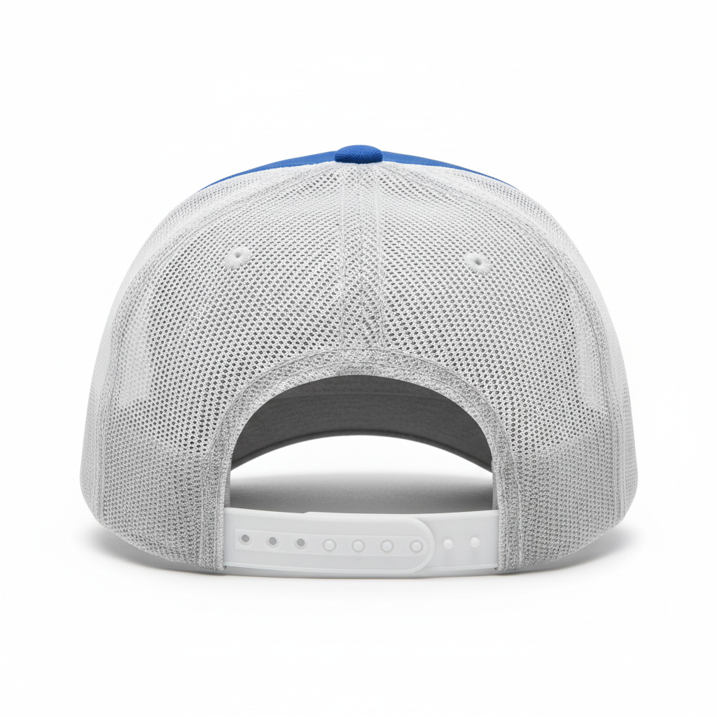 Heather Grey/Royal Blue/White - Back