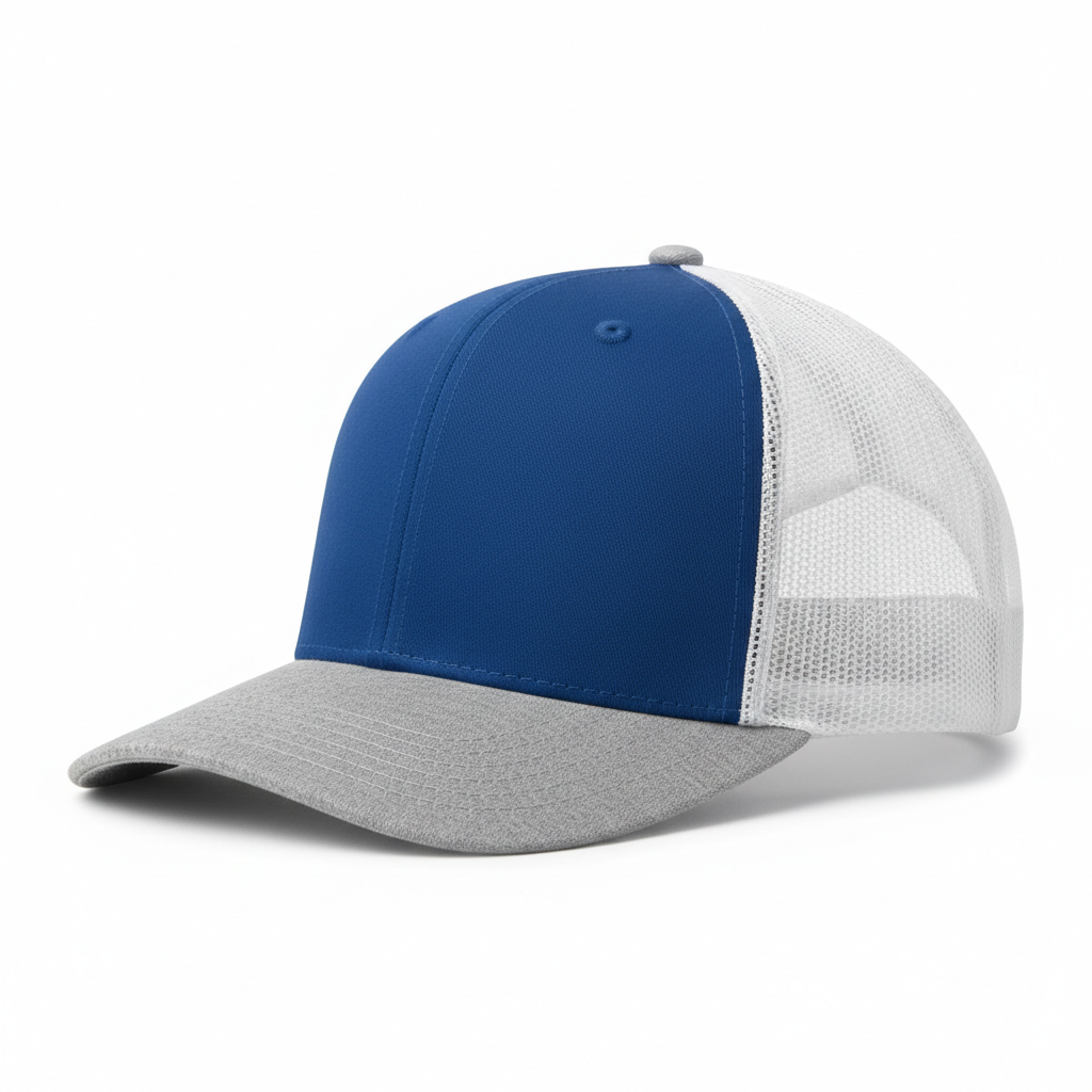 Heather Grey/Royal Blue/White - Side