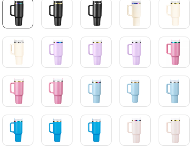 Stainless Steel Tumbler with Removable Handle (40oz)