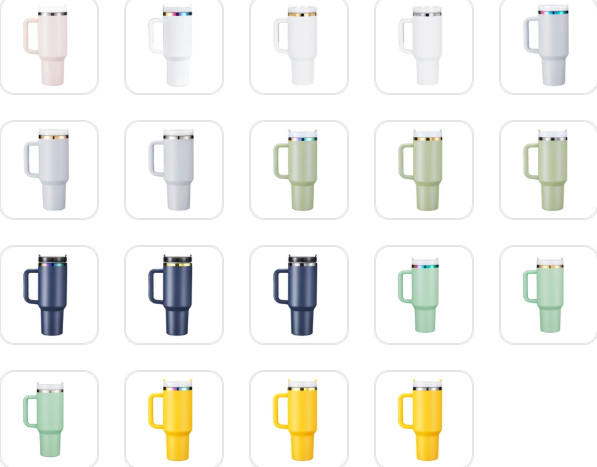 Stainless Steel Tumbler with Removable Handle (40oz)