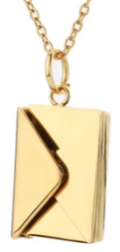 Stainless Steel Envelope Necklace