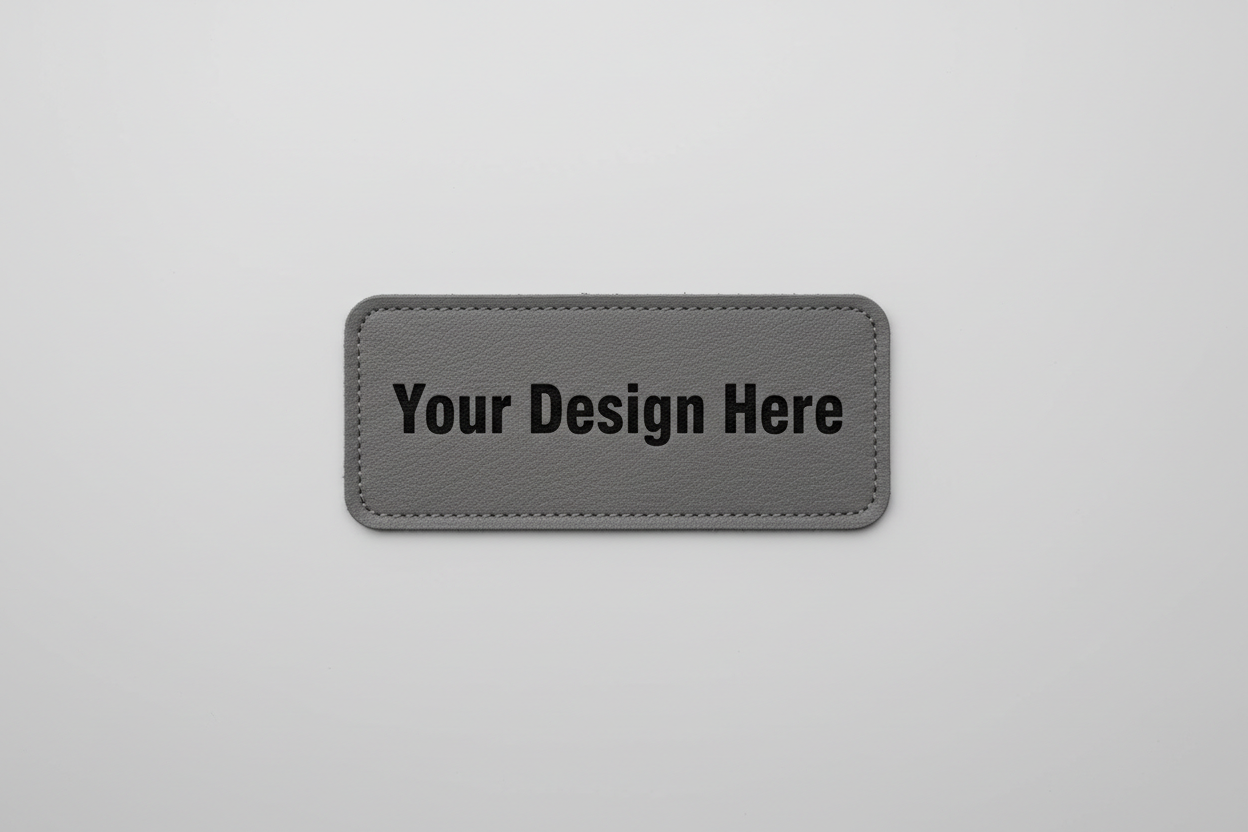 Medium Grey/Black 2x3 Rectangle - Light Grey BG