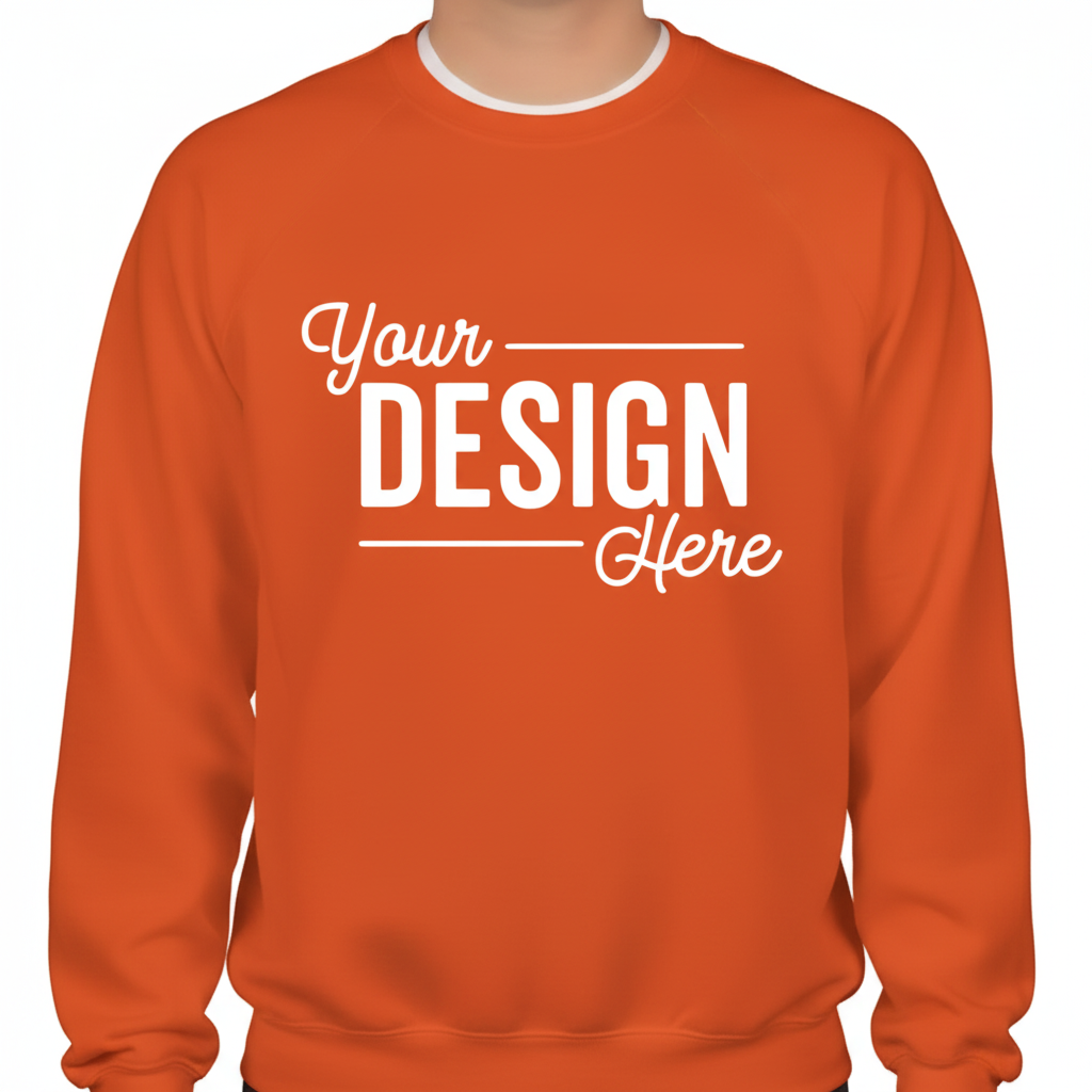 Orange Long Sleeve Sweatshirt
