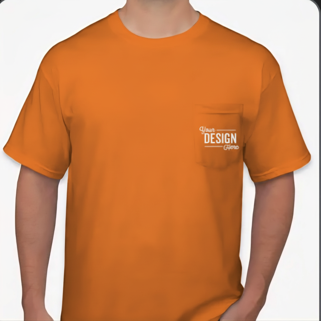Orange Pocket T-Shirt