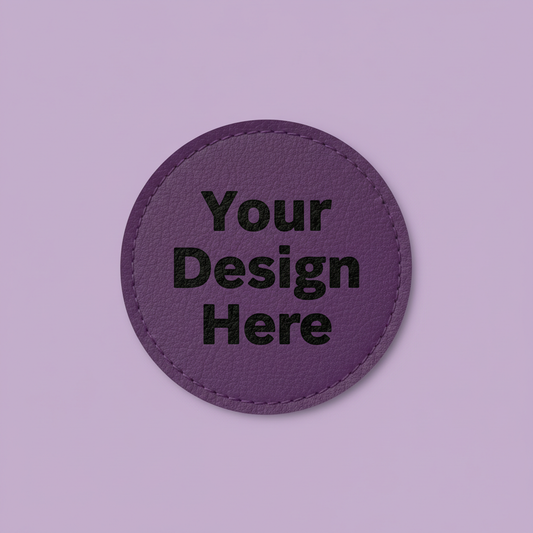 Purple/Black 2.5" Round - Light Purple BG