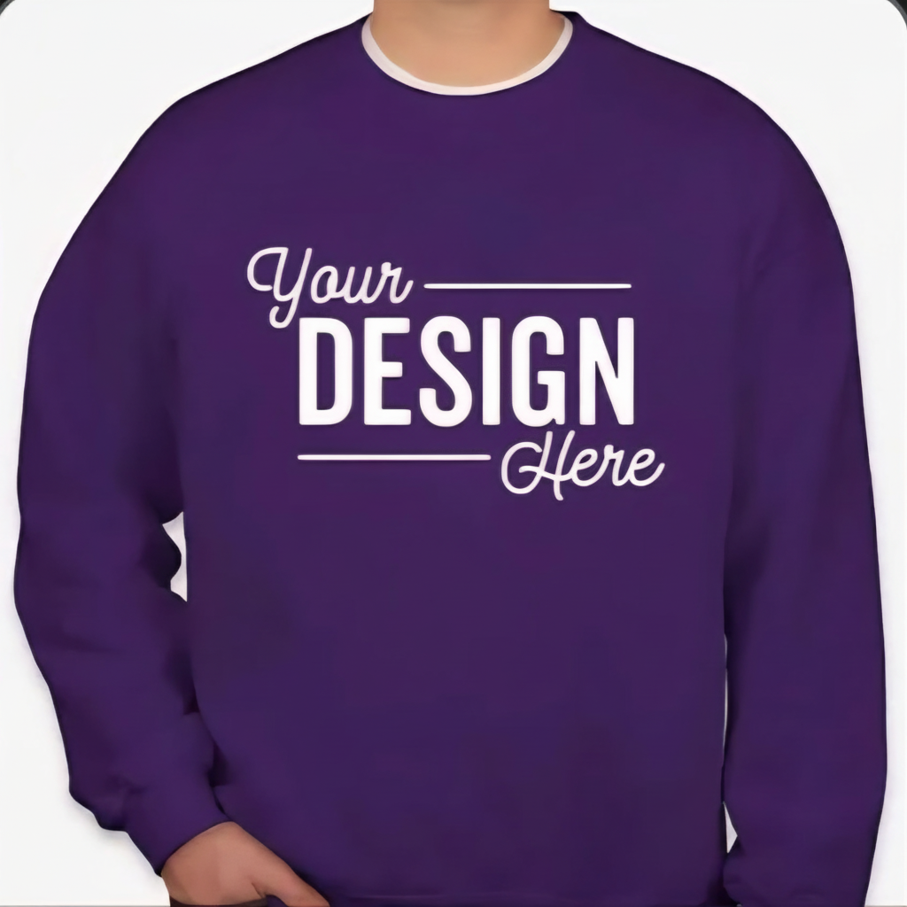 Purple Long Sleeve Sweatshirt